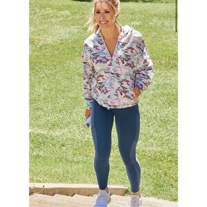 Fabletics Hallie Cinchable Half Zip Hoodie Size M